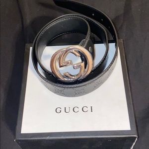 Black Gucci Belt